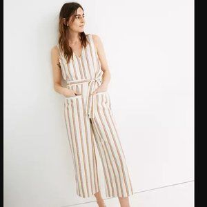 Madewell Striped Jumpsuit NWT